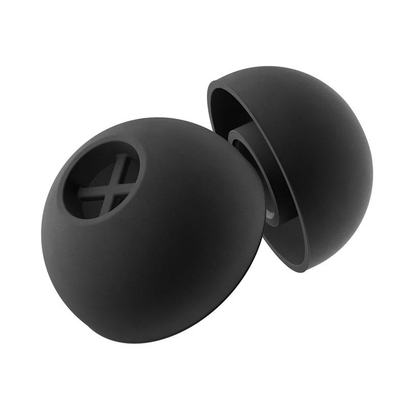 Silicone Ear Tips, Black, 5 Pair - Image 4