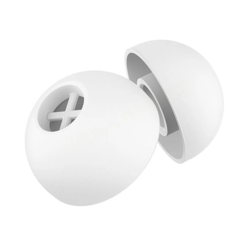 Silicone Ear Tips, White, 5 Pair - Image 4